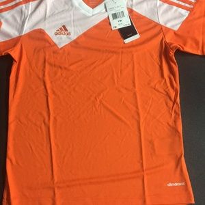 NWT Youth Adidas M Climacool shirt orange